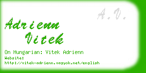 adrienn vitek business card